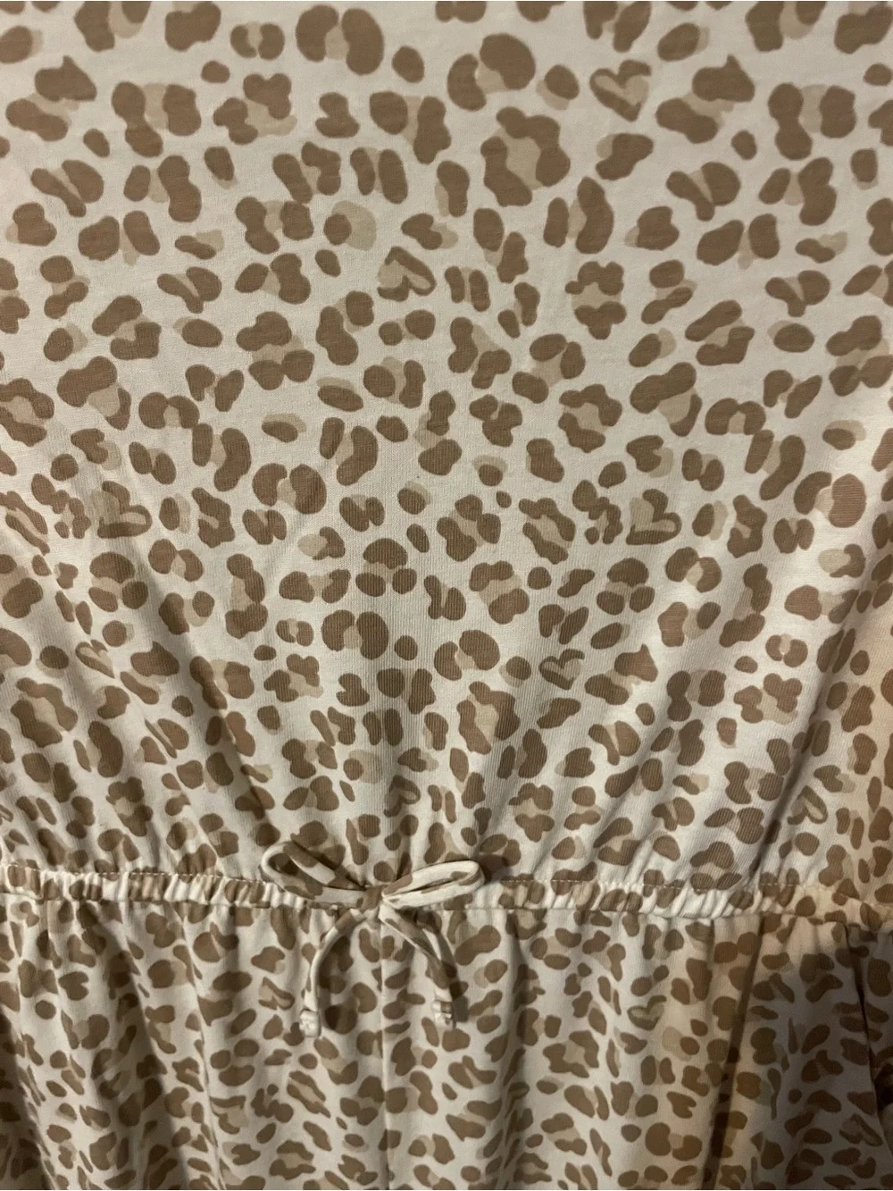 NWT Wonder Nation Girls Plus 10/12 Leopard Print Jumpsuit Jogger One Piece Ivory